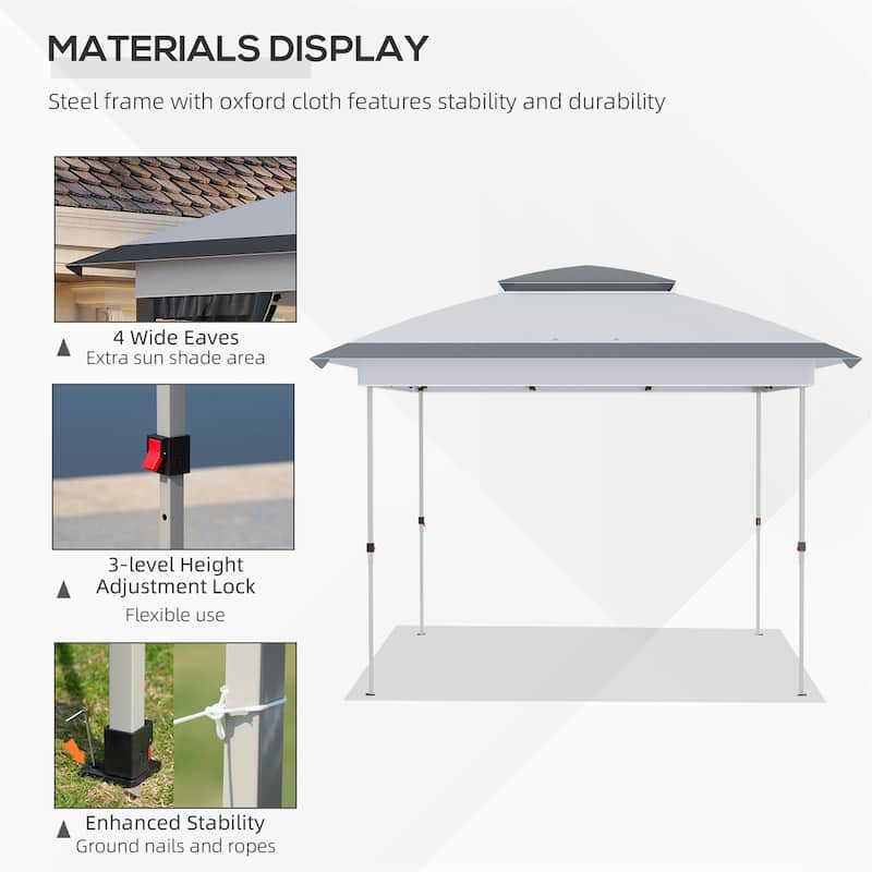 12' x 12' Pop Up Canopy Tent with Netting and Carry Bag