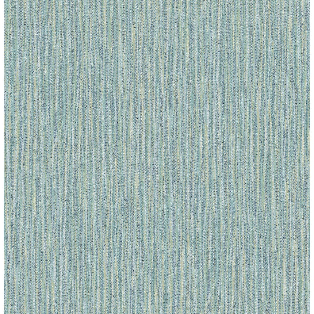 A-Street Prints Raffia Thames Aqua Faux Grasscloth Wallpaper