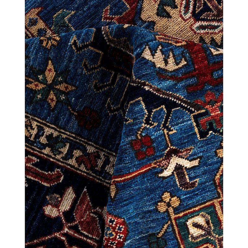 Serapi One-of-a-Kind Hand-Knotted Area Rug - Light Blue, 8' 0" x 9' 9" - 8' 0" x 9' 9"