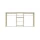 preview thumbnail 1 of 2, Easy Track 8 Ft. W. Hanging Plus Laminate Closet Kit Honey Blonde