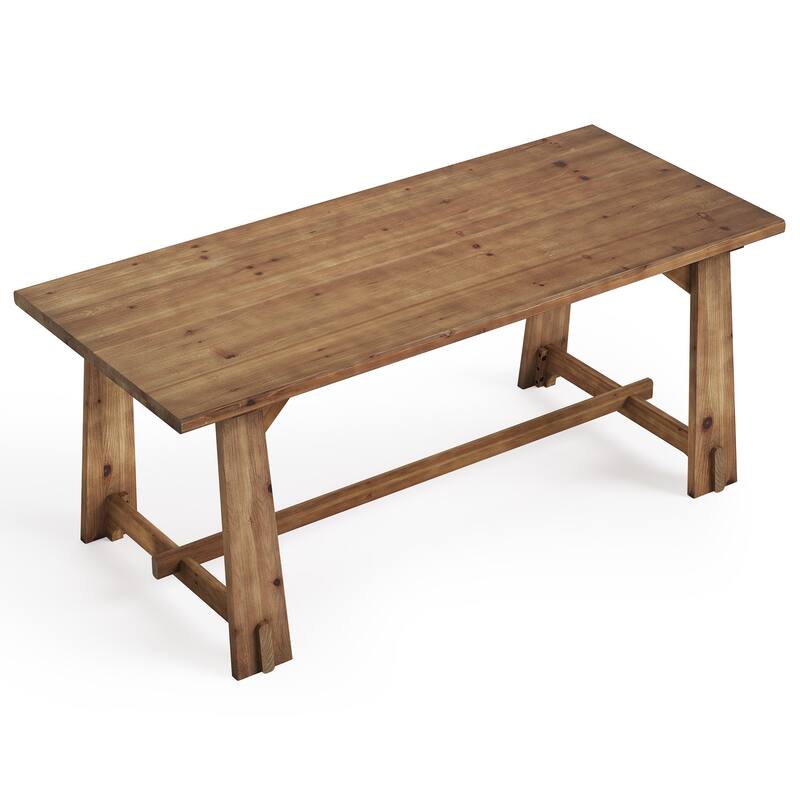 Solid Wood Executive Desk, Large Home Office Computer Writing Workstation, Business Accent Work Table