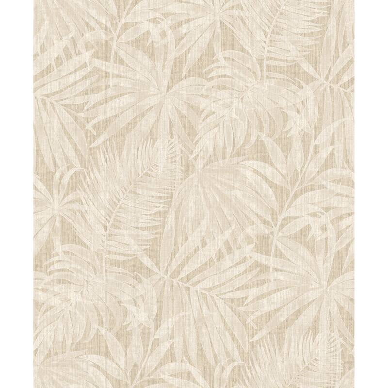 Chesapeake Sonny Beige Fronds Wallpaper