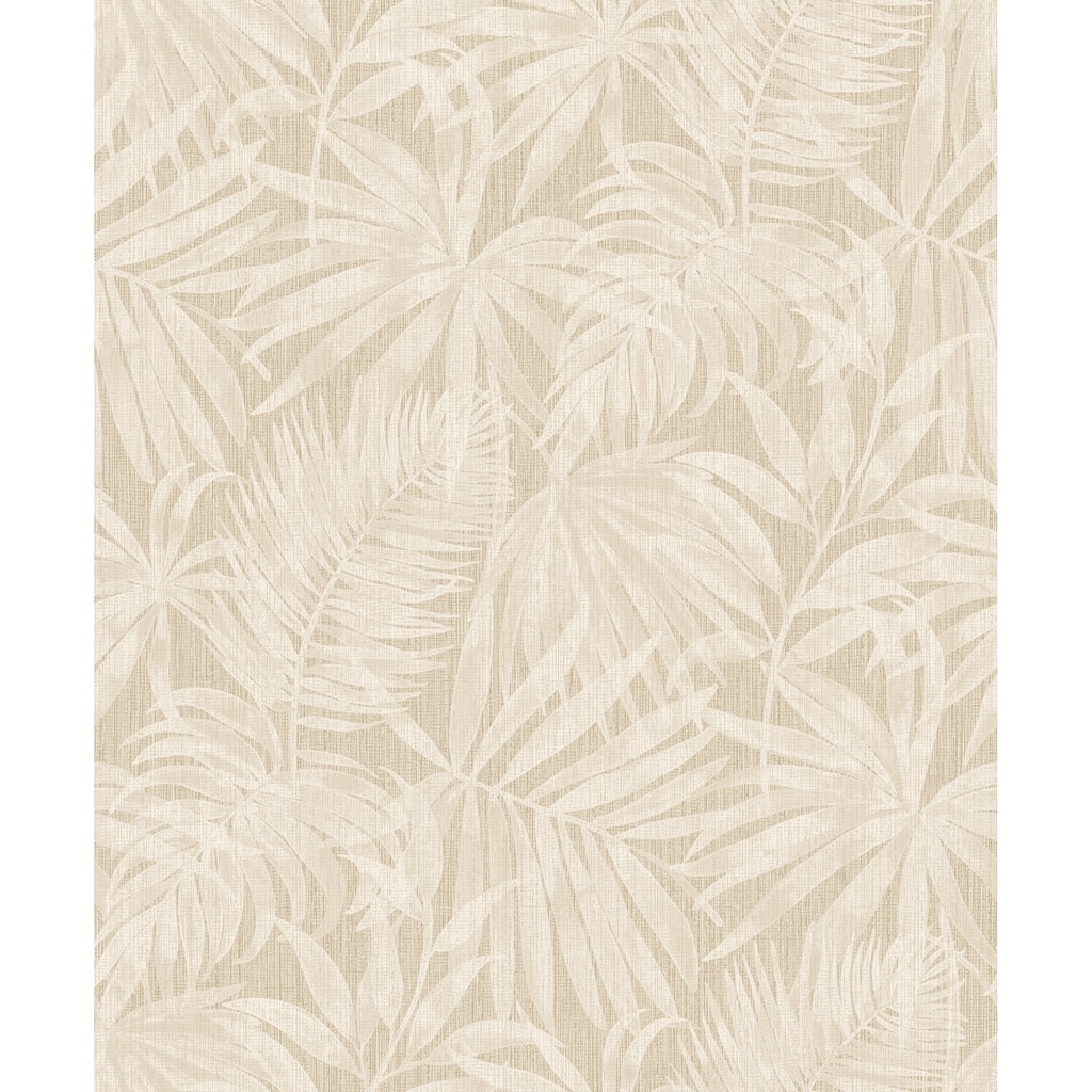 Chesapeake Sonny Beige Fronds Wallpaper