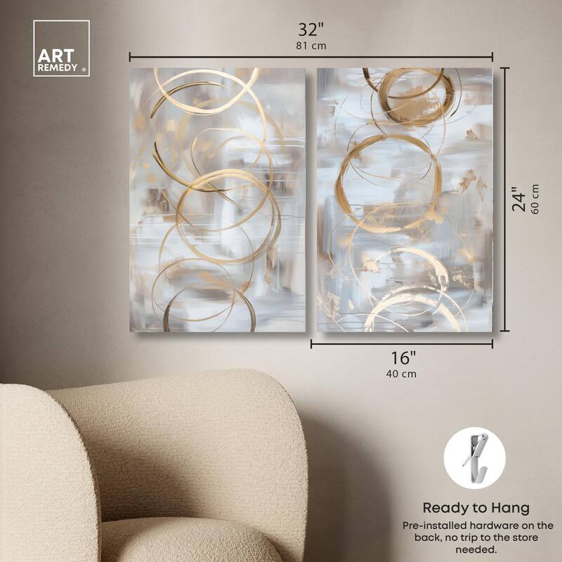The Dunes Set Canvas Set of 2 by Art Remedy, Gallery Wrapped