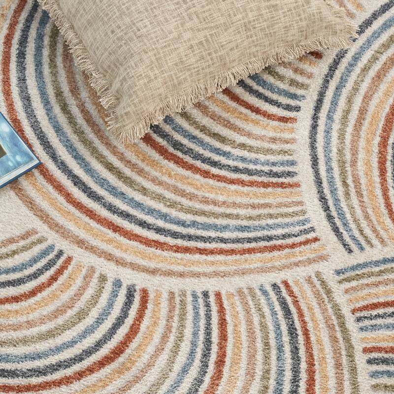Nourison Astra Machine Washable All-over Design Area Rug