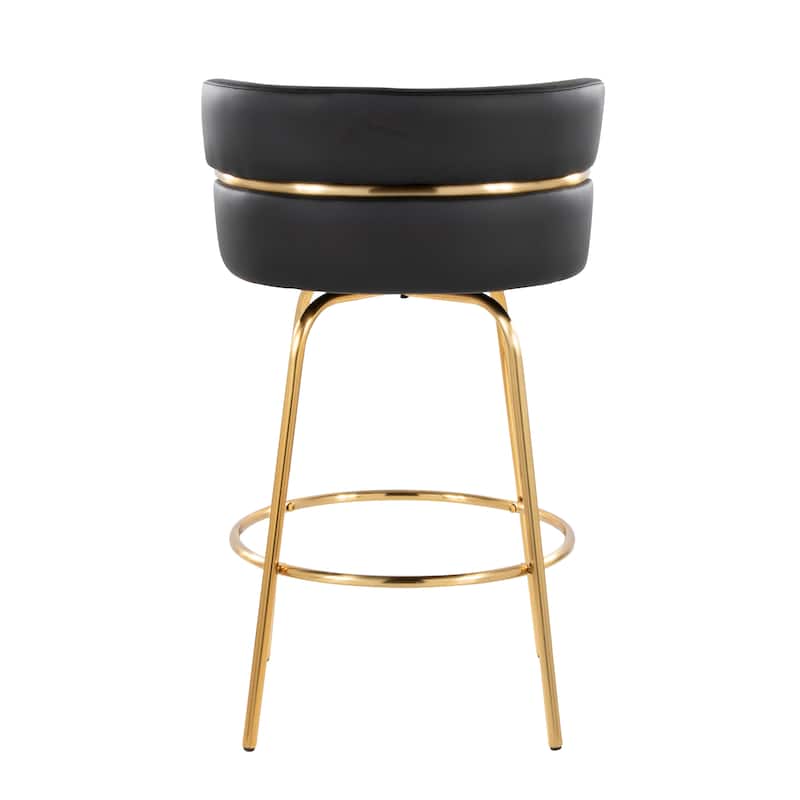 Silver Orchid Lena 26" Fixed-Height Counter Stool (Set of 2)