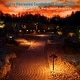 preview thumbnail 3 of 7, 6 Pack 5CCT LED Landscape Pathway Lights, Double Layer - Oil Rubbed Bronze