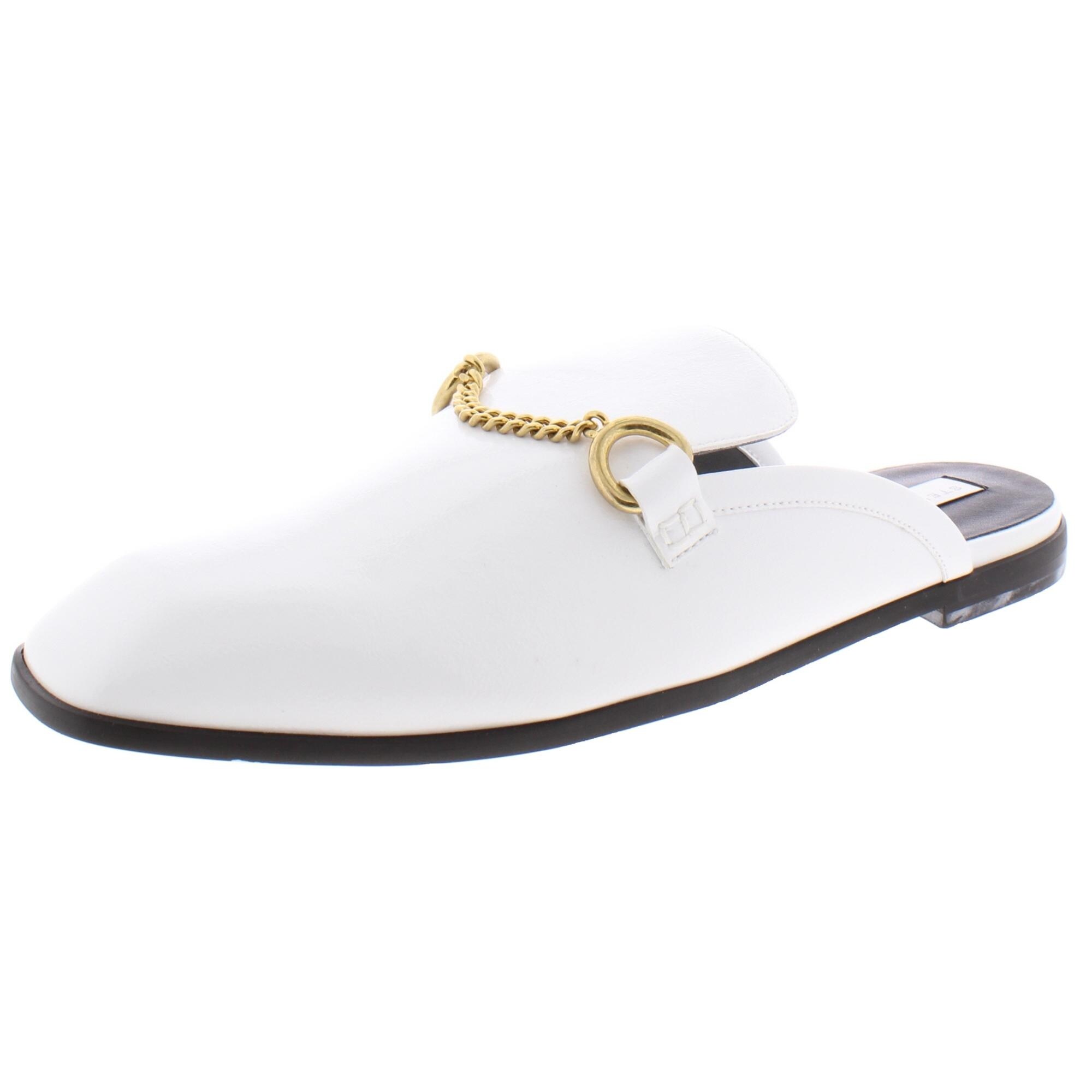 white loafer mule