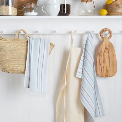 Martha Stewart Morris Stripe Cotton Kitchen Towel Set - 16"x28"
