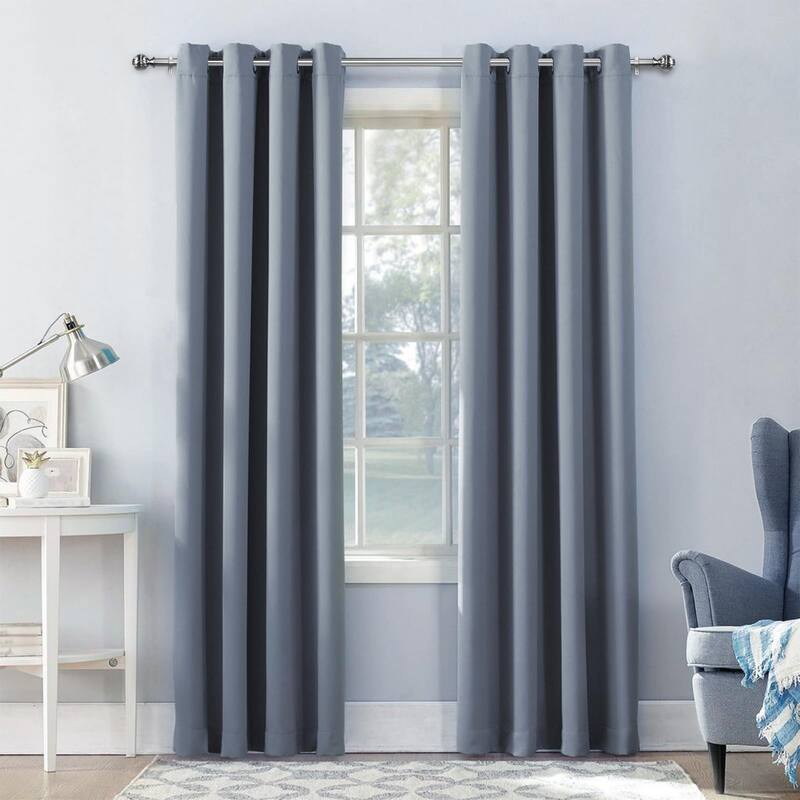 1-inch Diameter Fluted Ball Adjustable Single Drapery Curtain Rod