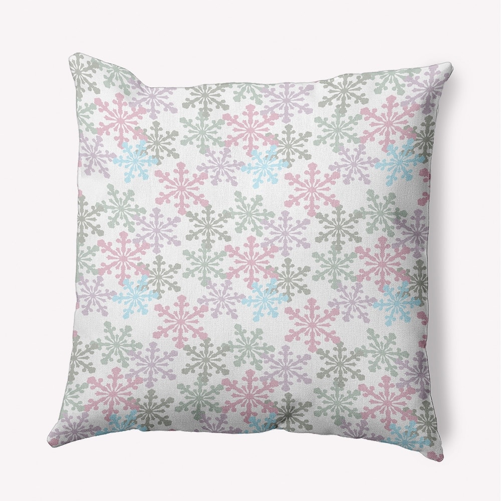 Snow Fall Winter Indoor/Outdoor Throw Pillow