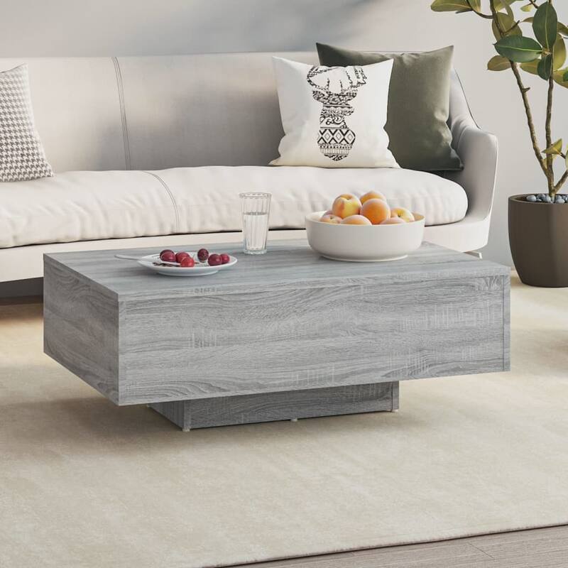 vidaXL Coffee Table Engineered Wood 33.5 x 21.7 x 12.2 in - Grey