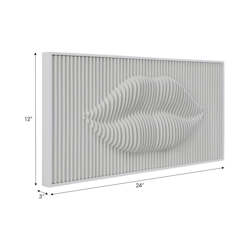 Glass Wall Art Decor Artistic Dimensional Shadow Box Home Decor