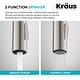 preview thumbnail 69 of 149, Kraus 2-Function 1-Handle 1-Hole Pulldown Sprayer Brass Kitchen Faucet