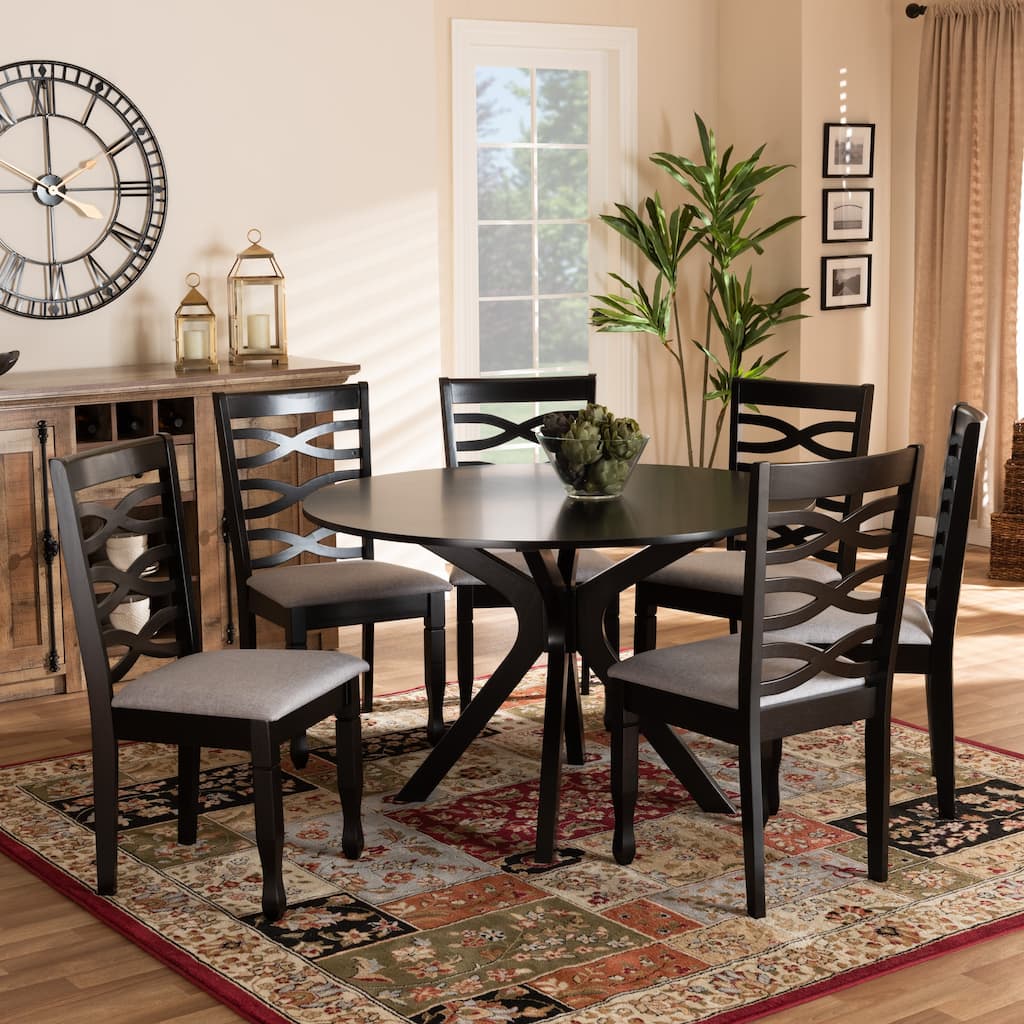Mila Modern and Contemporary 7-Piece Dining Set