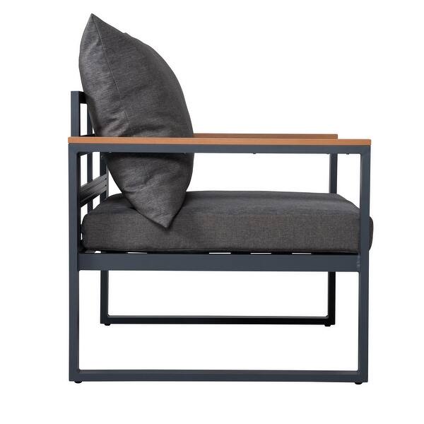 Shop Nuu Garden Outdoor 4 Piece Deep Seating Patio Furniture Sofa Set Overstock 32110060