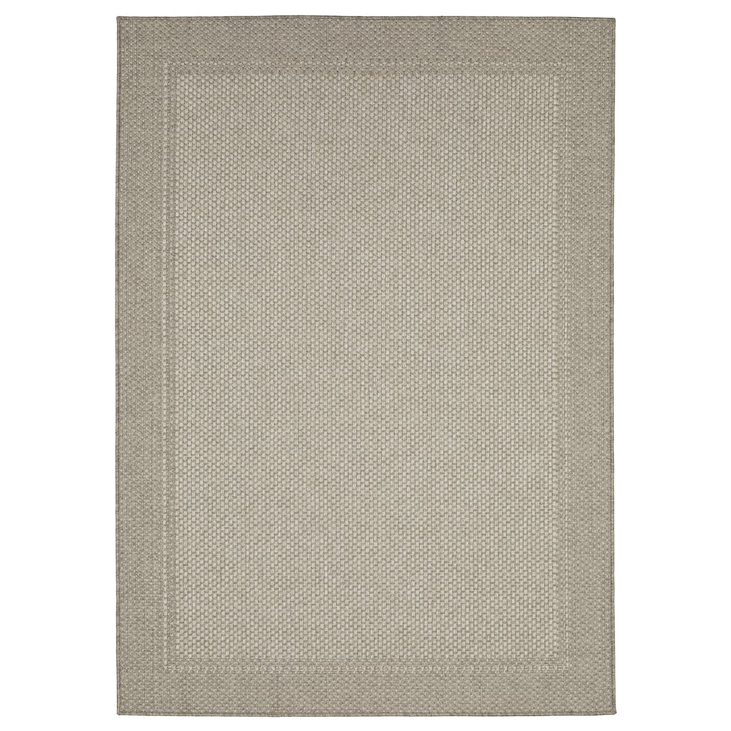 Style Haven Calayan Woven Border Grey Ultimate Performance Area Rug~