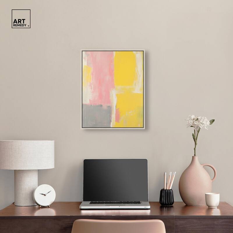 Blush and Sunshine Canvas by Art Remedy