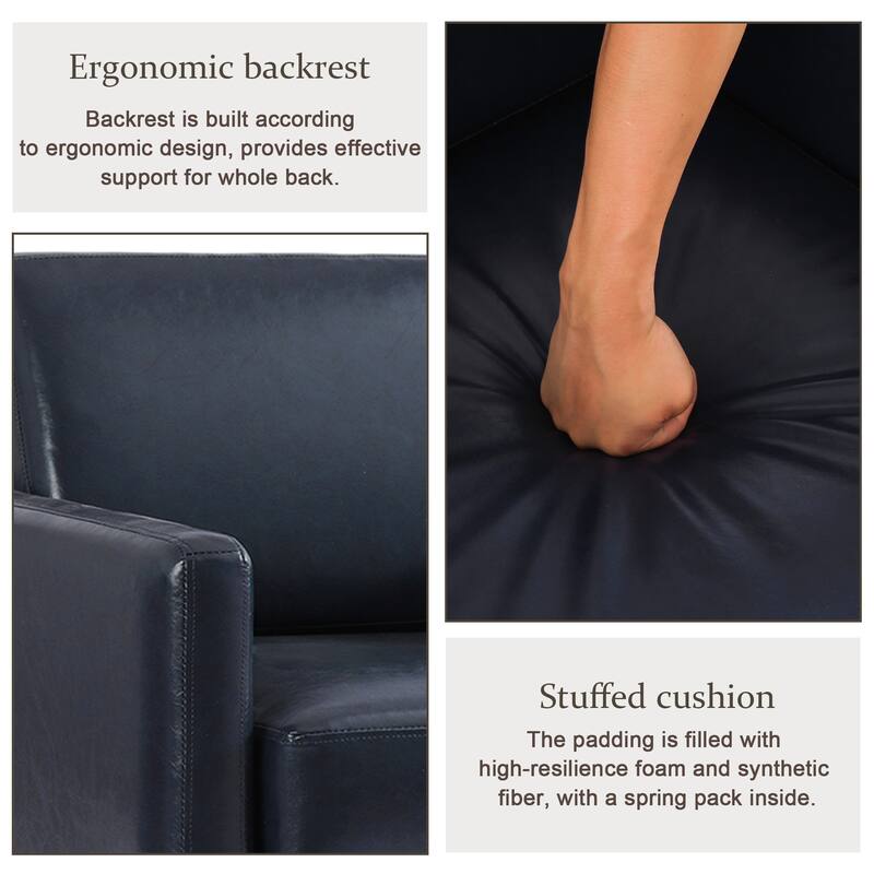 uixe Modern Upholstered Swivel Accent Chair with Pocket Spring Seat