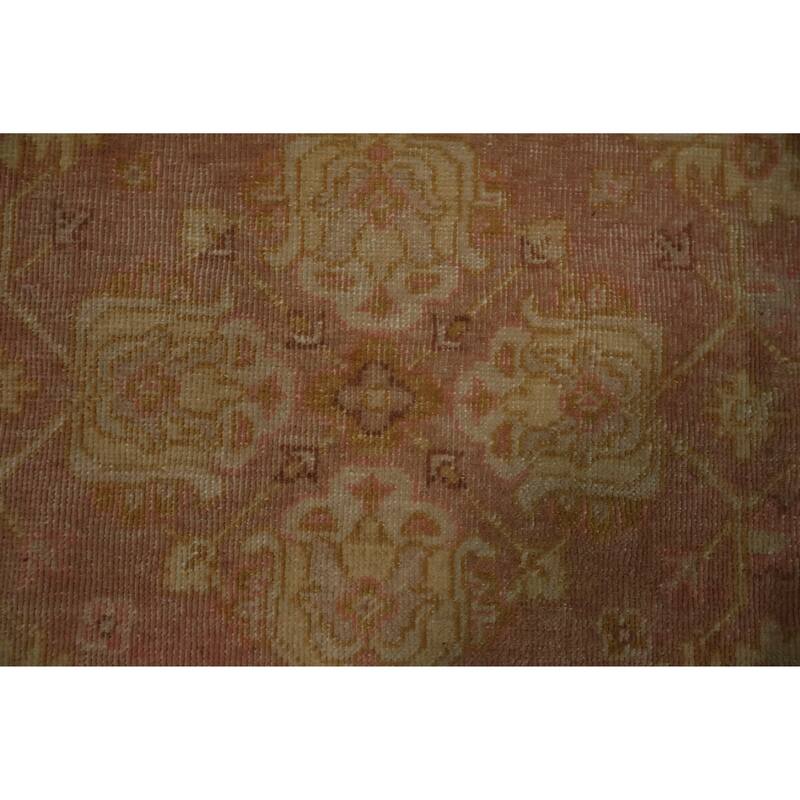Hand Knotted Oriental 100% Wool Carpet Traditional Floral Red Ziegler Area Rug - 8' 1'' X 7' 9''