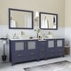 preview thumbnail 8 of 51, Vanity Art 84" Double Sink Bathroom Vanity Set with Engineered Marble Top and Free Mirrors