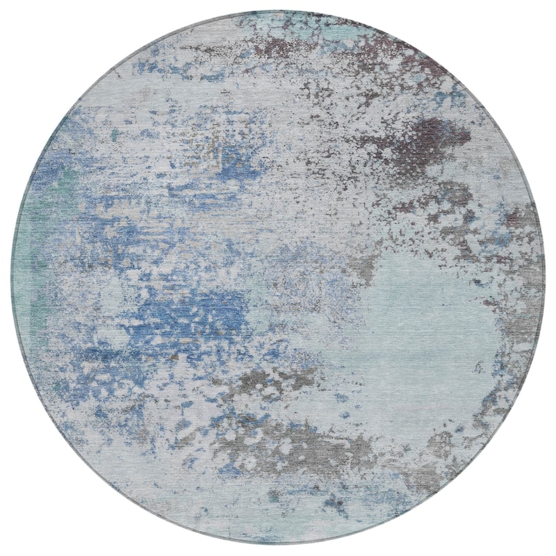 HomeRoots Abstract Transitional Rectangle Outdoor Rug