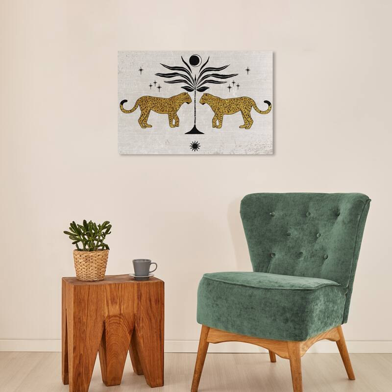 Wynwood Studio Canvas Animals Reflected Feline Brown and Modern & Contemporary Wall Art Canvas Print - 16 x 24