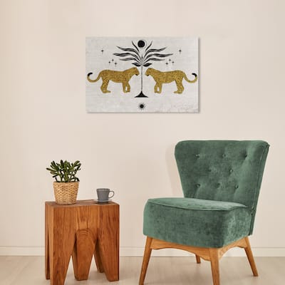 Wynwood Studio Canvas Animals Reflected Feline Brown and Modern & Contemporary Wall Art Canvas Print