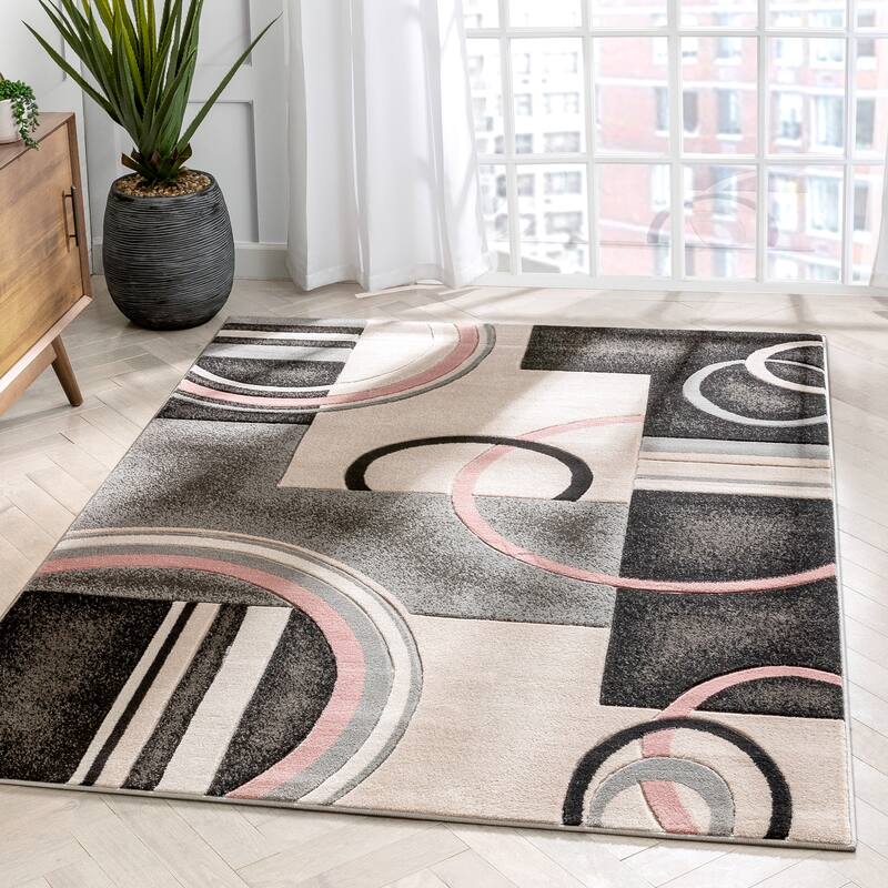 Well Woven Good Vibes Belle Abstract Mid Century Modern Area Rug