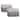 Lambs & Ivy Gray Ombre Foldable/Collapsible Storage Bin/Basket- 2 Pack
