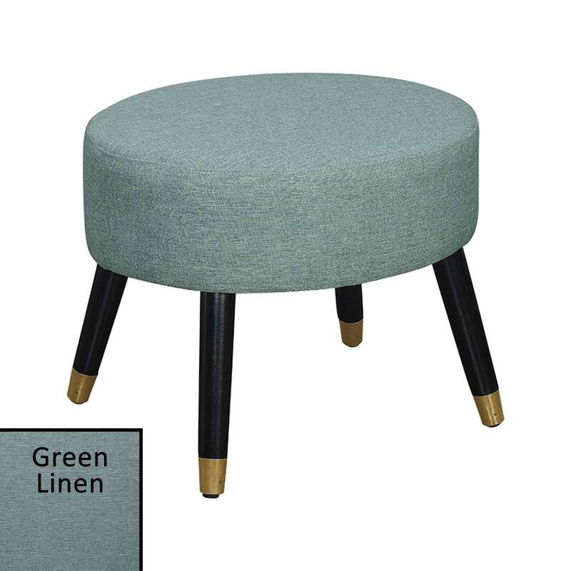 Convenience Concepts Designs4Comfort Mid Century Oval Ottoman Stool