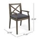 preview thumbnail 31 of 45, Llano Outdoor 5 Piece Acacia Wood Dining Set by Christopher Knight Home