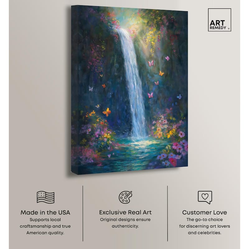 Hidden Falls II Canvas by Art Remedy, Gallery Wrapped
