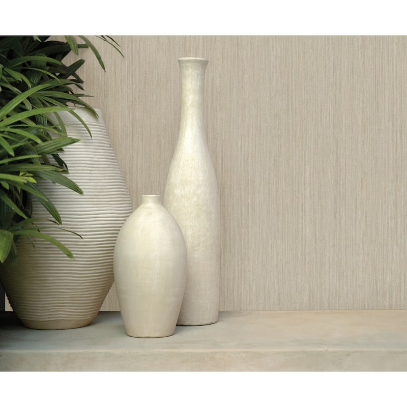 Tarbes Soft Rain 20.5 In W X 33 Ft L Wallpaper - Sand