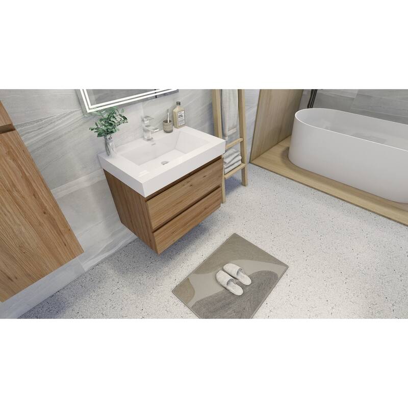 Baillie 30'' Wall-Mounted Vanity with Reinforced Acrylic Sink