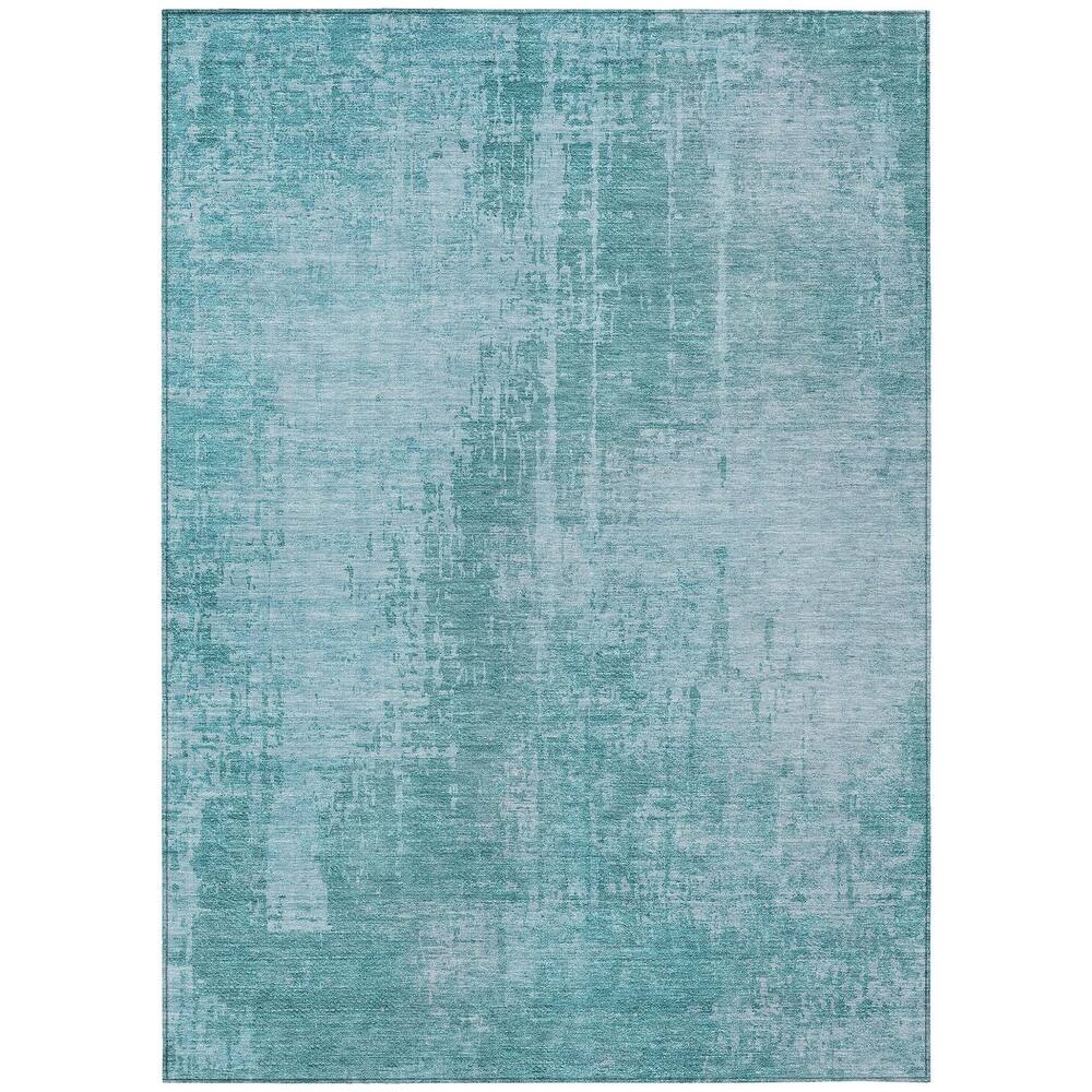 HomeRoots Abstract Transitional Rectangle Outdoor Rug