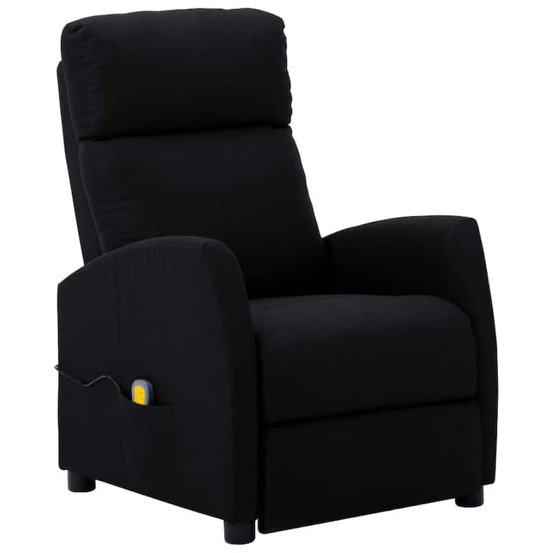 vidaXL Massage Recliner Chair Adjustable Push Armchair for Elderly Fabric - 26.4" x 33.9" x 39.4"