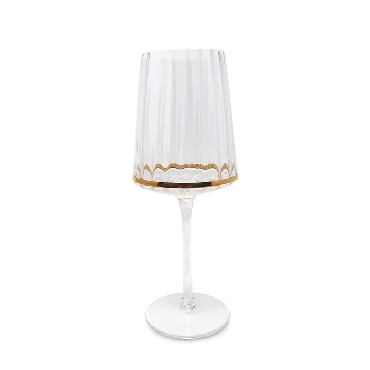 Gold Bottom Rim Glasses, Set of 6