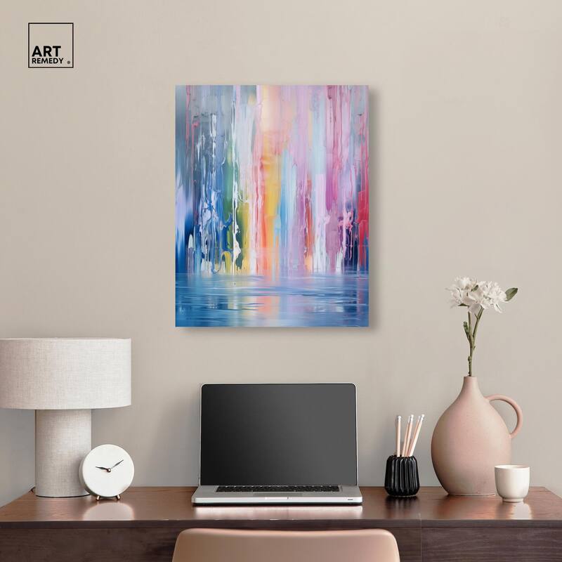 Painted Streams Canvas by Art Remedy, Gallery Wrapped