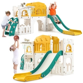8 in 1 Toddler Slide for Toddler 1-3