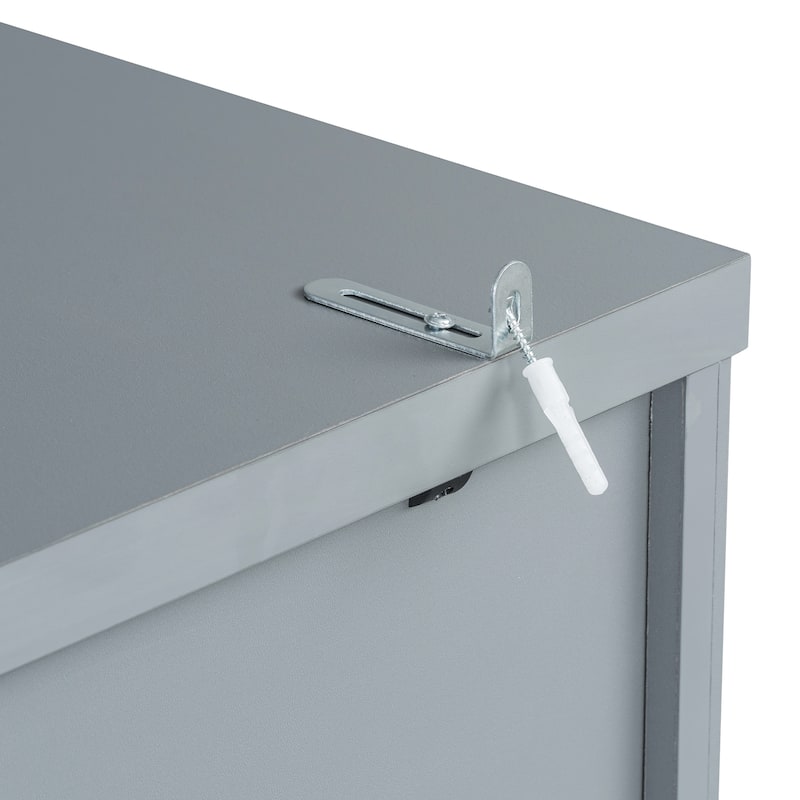 75" Farmhouse Kitchen Pantry Cabinet with Door Shelves, Large Freestanding Cupboard with Pull-Out Trays