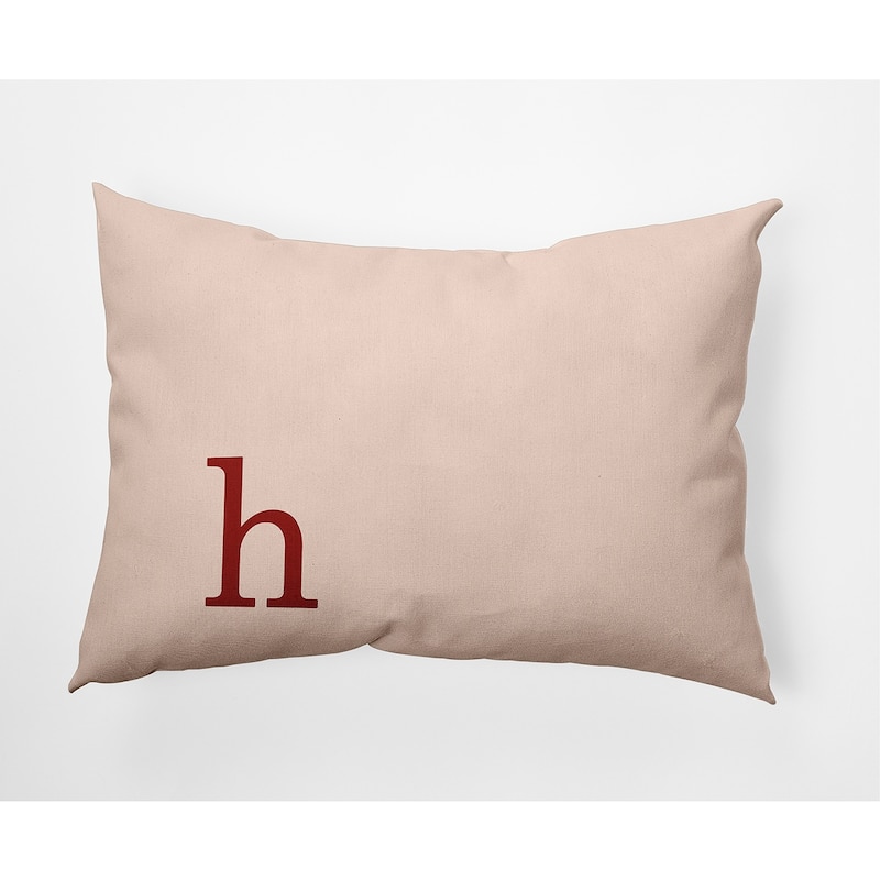 Modern Monogram Decorative Throw Pillow - 14" x 20" - h