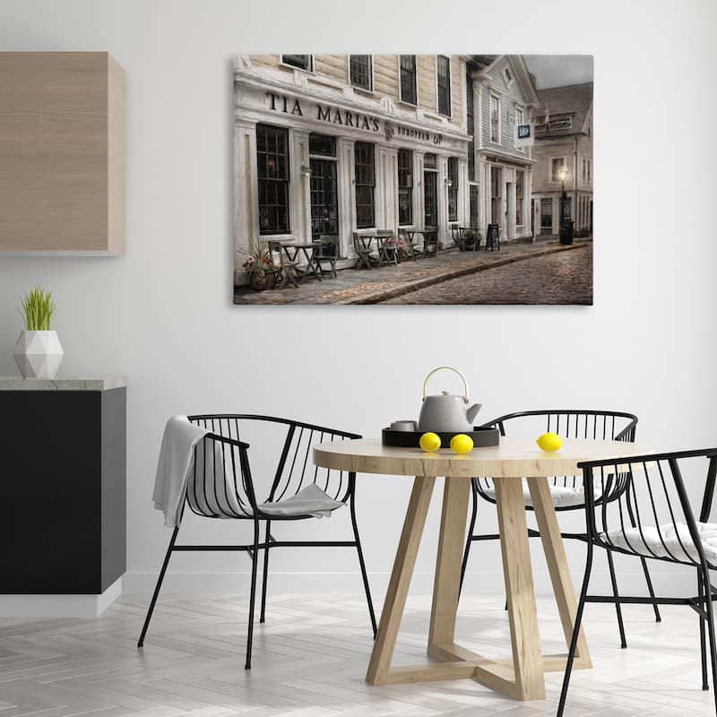Stupell European Cafe Architecture Canvas Wall Art Design By Robin-Lee Viera