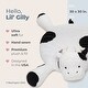 preview thumbnail 2 of 4, Bearington Lil' Gilly 30" Cow Tummy Time Mat, Cow Baby Pillow Blanket for Baby - Multi