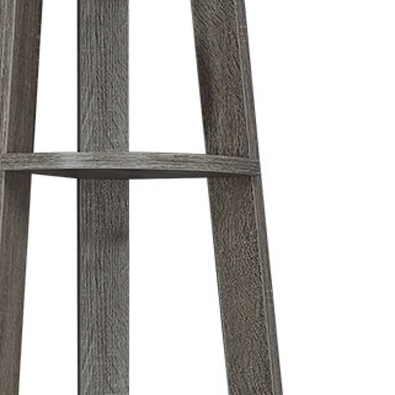 HomeRoots 71" Taupe Wood Five Tier Corner Bookcase - 22.5