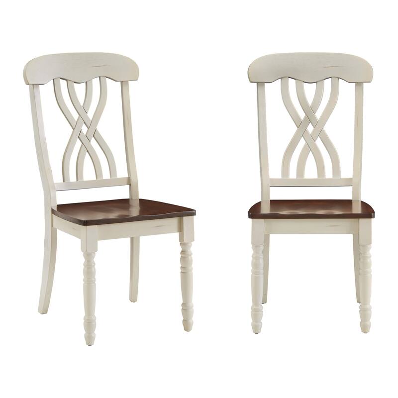 Brunico Two-Tone Round Dining Set