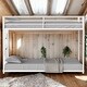 preview thumbnail 12 of 20, Twin over Twin Bunk Bed With Exchangeable Ladder White