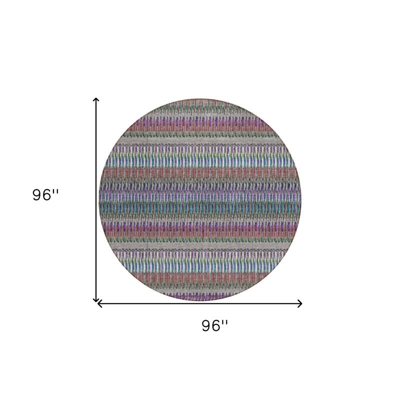 HomeRoots Striped Transitional Rectangle Outdoor Rug