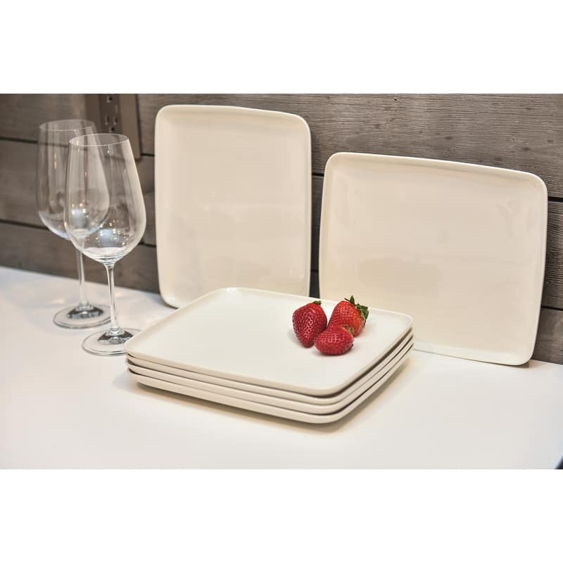 Every Time White Rectangular Plate Set (Set of 6)