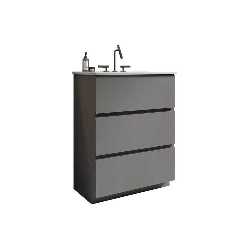 GDFStudio - TIA Freestanding Bathroom Vanity with Sink Basin